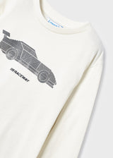 Mayoral Boys Car Motif Long Sleeve Top 4018