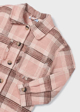 Mayoral Girl's Pink Checked Overshirt 4198