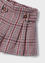Mayoral Girl's Pink Plaid Shorts 4216