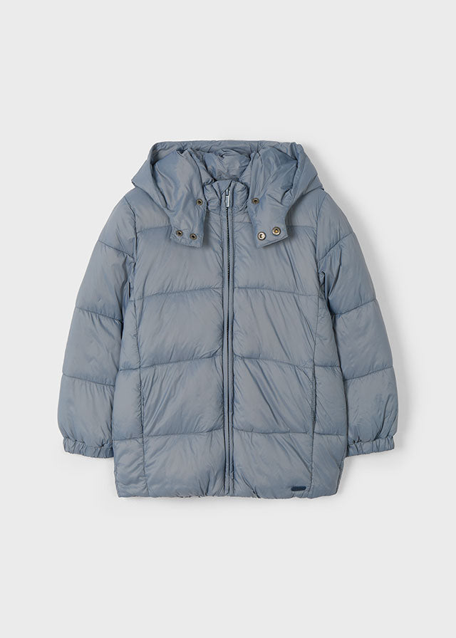 Mayoral Boys Steel Detachable Hood Puffer Jacket 412 – Bluebells
