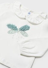 Mayoral Toddler Girls Butterfly Long Sleeve Top 2047