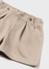 Mayoral Toddler Girls Beige Twill Shorts 2252