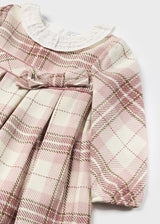 Mayoral Toddler Girls Blush Plaid Dress 2903