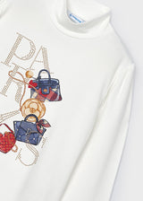 Mayoral Gilrls "Paris" Long Sleeve Top 4061