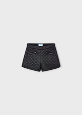 Mayoral Girls Black Quilted Shorts 4218