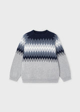 Mayoral Boys Zig Zag Knit Jumper 4340
