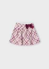 Mayoral Girls Pink Plaid Skirt 4901