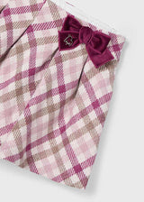 Mayoral Girls Pink Plaid Skirt 4901