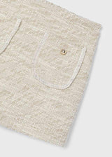 Mayoral Girls Beige Boucle Skort 4908