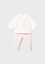 Mayoral Baby Girls Pink Velvet Set 2555