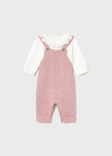 Mayoral Baby Girls Knit Dungaree Set 2605