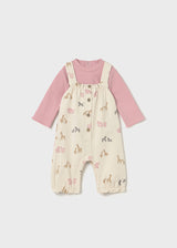Mayoral Baby Girls Print Dungaree Set 2606