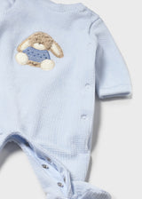 Mayoral Baby Boys Twin Pack Velour All In One's 27196