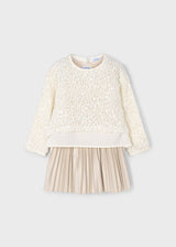 Mayoral Girls Dress & Sequinned Top Set 4925