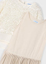 Mayoral Girls Dress & Sequinned Top Set 4925
