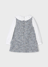 Mayoral Girls Combined Pinafore Dress & Top 4990