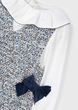 Mayoral Girls Combined Pinafore Dress & Top 4990