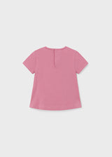 Mayoral Toddler Girls Pink Flower Motif T-Shirt 1014