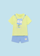 Mayoral Toddler Boys Camera Motif T-Shirt & Shorts Set 1657