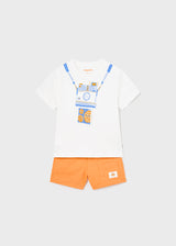Mayoral Toddler Boys Camera Motif T-Shirt & Shorts Set 1657