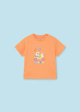 Mayoral Toddler Boys Tangerine 3 Piece T-shirt & Shorts Set 1658