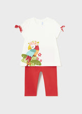 Mayoral Toddler Girls Red Toucan Legging Set 1738