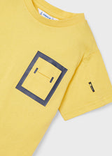 Mayoral Boys Yellow & Slate Be Brave Short Set 3601