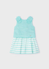 Mayoral Girls Mint Striped Skirt Set 3952