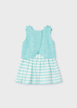 Mayoral Girls Mint Striped Skirt Set 3952