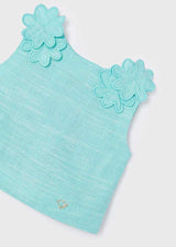 Mayoral Girls Mint Striped Skirt Set 3952