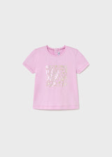 Mayoral Toddler Girls Pink Flower Print T-Shirt 105
