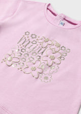 Mayoral Toddler Girls Pink Flower Print T-Shirt 105