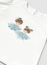 Mayoral Toddler Girls Blue Tutu T-Shirt 1041