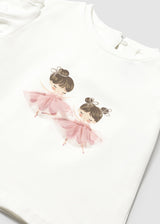 Mayoral Toddler Girls Pink Tutu T-Shirt 1041