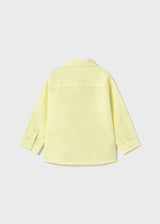 Mayoral Toddler Boys Lemon Linen Shirt 1116