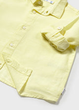 Mayoral Toddler Boys Lemon Linen Shirt 1116