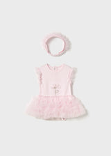 Mayoral Baby Girls Tutu Bodysuit & Headband Set 1756
