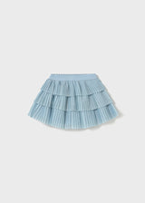 Mayoral Blue Toddler Girls Tulle Tiered Skirt 1901
