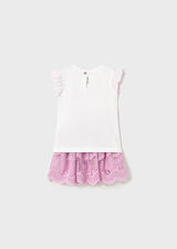 Mayoral Toddler Girls Pnk Tulle Skirt Set 1929