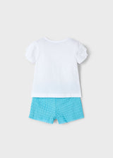 Mayoral Girls Aqua Short Set 3211