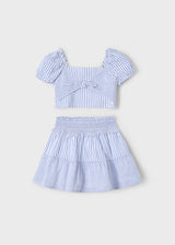 Mayoral Girls Skirt & Crop Top Set 3945