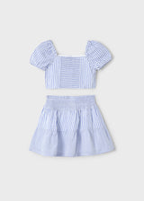 Mayoral Girls Skirt & Crop Top Set 3945