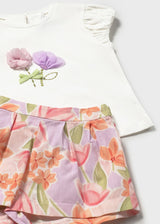 Mayoral Toddler Girls Blossom Printed Short Set 1213