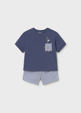 Mayoral Toddler Boys Capri Blue Short Set 1228