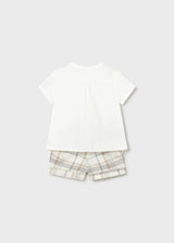 Mayoral Baby Boys Linen Style Shirt & Shorts Set 1270