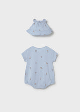 Mayoral Baby Boys Romper & Hat Set 1606