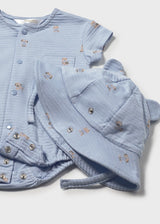 Mayoral Baby Boys Romper & Hat Set 1606