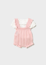 Mayoral Baby Girls Knit Bib Short Set 1637