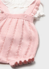 Mayoral Baby Girls Knit Bib Short Set 1637