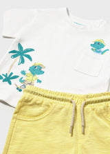 Mayoral Toddler Boys Lemon Short Set 1672